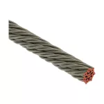 Nieizolowany przewód linkowy do instalacji odgromowej, Miedź, Cynowany, Splot linowy, 76,2 m, 58,31 mm²