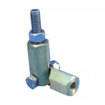 Adapter przegubowy wewnętrzny-zewnętrzny, gwint imperialny, Miedź, 3/8 UNC, 3/8 UNC