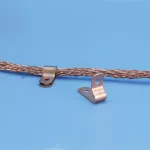 Opaska kablowa z jednym otworem, Miedź, 11,9 mm OD