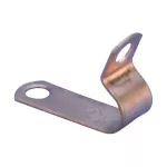 Opaska kablowa z jednym otworem, Aluminium, 7 mm OD