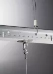 Przekręcany zacisk 4G24H ze zwykłym otworem pod kątem 90°, Malowanie, Biały, 5,8 mm Otworu, 1,5 mm Maks. Kołnierz, 24 mm Rastra T