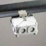 Zacisk nabijany młotkiem na kątownik, mocowanie pionowe z gwintem zewnętrznym, 8–14 mm Kołnierz, M6 Gwintu