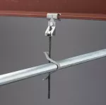 nVent CADDY Rod Lock wieszak ze stali sprężynowej dla prętów z zaciskiem kołnierzowym, M6 Pręta, 3–8 mm Kołnierz