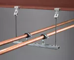 nVent CADDY Rod Lock wieszak ze stali sprężynowej dla prętów z zaciskiem kołnierzowym, M6 Pręta, 3–8 mm Kołnierz