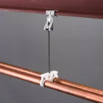 nVent CADDY Rod Lock wieszak ze stali sprężynowej dla prętów z zaciskiem kołnierzowym, M6 Pręta, 3–8 mm Kołnierz