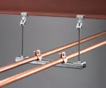 nVent CADDY Rod Lock wieszak ze stali sprężynowej dla prętów z zaciskiem kołnierzowym, M6 Pręta, 3–8 mm Kołnierz