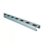 Profil strut typu C, perforowany, Stal, PG, 3 000 mm x 21 mm x 41 mm x 1,5 mm