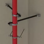 Stężenie poprzeczne Quick Grip, 3" rury, 80 DN