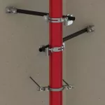 Stężenie poprzeczne Quick Grip, 4" rury, 100 DN