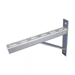 Wspornik profilu U, perforowany z zastrzałem, 250 mm x 30 mm x 30 mm x 3 mm