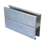 Profil strut typu DD, perforowany, 124 mm x 41 mm x 2,5 mm