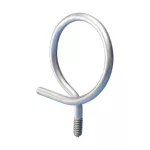 Gwintowane zawiesie oczkowe, 50 mm Średnica, M6 Gwintu, Metal