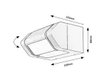 77103 Lampa ogrodowa Medna LED 8W IP54 -20°C;45°C