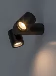 77111 Lampa ogrodowa Enol GU10 2x MAX 35W czarna IP44