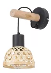 Lampa ścienna Rattan,ind.wall, E27 1xMAX15W, L20cm