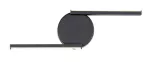 Lampa ścienna Sabira,ind.wall, LED8W, H37,5cm, black, naturalna biel