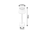 Lampa stołowa Taena,ind.table, LED4W, H38cm, silver