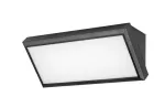 Zewnętrzne lampa ścienne Rapla, outdoor surface mounted wall lamp, with shade: 1000lm, without shade: 1820lm, 12W, 4000K, 27x12,5cm, L11cm, IP54, Class G, naturalna biel