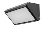 Zewnętrzne lampa ścienne Rapla, outdoor surface mounted wall lamp, with shade: 1000lm, without shade: 1820lm, 12W, 4000K, 27x12,5cm, L11cm, IP54, Class G, naturalna biel