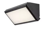 Zewnętrzne lampa ścienne Rapla, outdoor surface mounted wall lamp, with shade: 1000lm, without shade: 1820lm, 12W, 4000K, 27x12,5cm, L11cm, IP54, Class G, naturalna biel