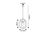 Lampa wisząca Svens,ind.pend. E27 1xMAX60W, blue
