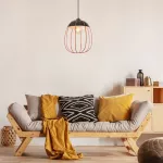 Lampa wisząca Svens,ind.pend. E27 1xMAX60W, orange