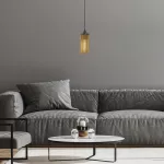 Lampa wisząca Roxas,ind.pend. E27 1xMAX40W, H140cm