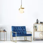 Lampa wisząca Sarabi,ind.pend. E27 1xMAX20W, gold