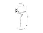 Lampa ścienna Sarabi,ind.wall, E27 1xMAX20W, H44cm