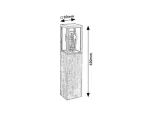 Lampa ogrodowa stojąca Wales, outdoor floor lamp, E27 1xMAX60W, H42cm, L9cm, without bulb, IP44
