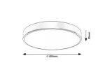 Lampa sufitowa Tesia,ind.ceil. LED36W, D40cm, gold, ciepła biel