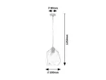 Lampa wisząca Shivani,ind.pend.E27 1xMAX40W, H125cm