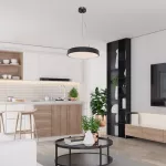 Lampa wisząca Tesia,ind.pend. LED36W, D40cm, black, ciepła biel