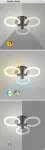 Lampa sufitowa Sotiris,ind.ceil. LED21W, LD41cm, sat.ch