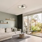 Lampa sufitowa Shiena,ind.ceil. LED38W, L60cm, m.black, naturalna biel