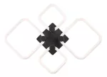 Lampa sufitowa Sotiris,ind.ceil. LED47W, L54cm, black