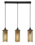 Lampa wisząca Roxas,ind.pend. E27 3xMAX40W, L58cm