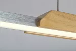 Lampa wisząca Tamur,ind.pend. LED26W,L110cm,wood/white, naturalna biel