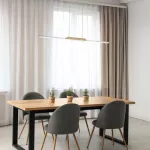 Lampa wisząca Tamur,ind.pend. LED26W,L110cm,wood/white, naturalna biel