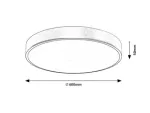 Lampa sufitowa Tesia,ind.ceil. LED60W, D60cm, gold