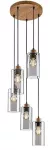Lampa wisząca Tanno,ind.pend. E27 5xMAX25W, H150cm