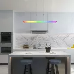 Lampa wisząca Temperius,ind.pend. LED24W, H80-150cm, ciepła biel