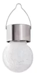 7850 Lampka solarna zewnętrzna wisząca Yola DC 1,2V RGB LED / 0,06W IP44 chrom satyna