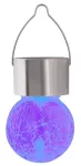 7850 Lampka solarna zewnętrzna wisząca Yola DC 1,2V RGB LED / 0,06W IP44 chrom satyna