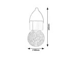 7850 Lampka solarna zewnętrzna wisząca Yola DC 1,2V RGB LED / 0,06W IP44 chrom satyna