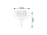 7975 Dannet 1,2V LED 0,24W 4lm 3000K IP44 chrom satyna/czarny