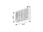 Certovo, outdoor solar wall lamp, LED4W, with shade: 360lm, without shade: 600lm, H10cm, D18,5cm, L22cm, motion sensor, IP53