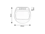 Certovo, outdoor solar wall lamp, LED4W, with shade: 360lm, without shade: 600lm, H10cm, D18,5cm, L22cm, motion sensor, IP48