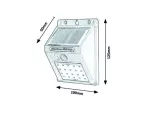 7880 Lampa solarna Ostrava, LED1,3W, czarna, czujnik