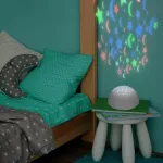1470 Lampa dziecięca LINA, DC 4,5V, RGB LED, 0,5W, IP20, biały DC 4.5V